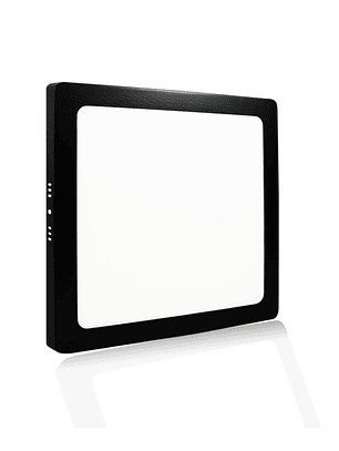 Panel Led Sobrepuesto Cuadrado 18W 6500K Negro