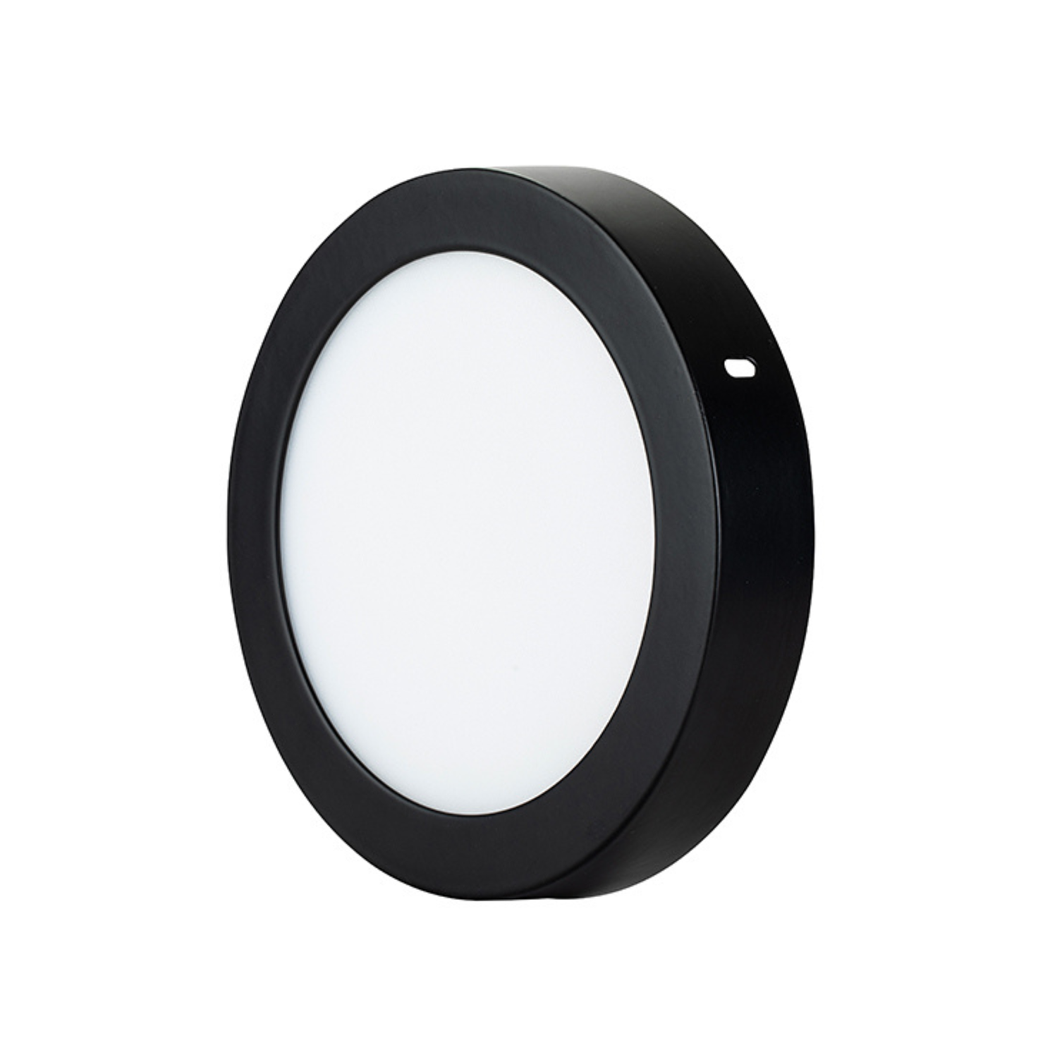 Panel Led Sobrepuesto Redondo 12W 6500K Negro 1