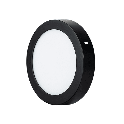 Panel Led Sobrepuesto Redondo 18W 6500K Negro 1