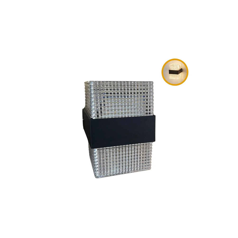 Aplique Catedral Cuadrado 9W Luz Fria 6500K 1