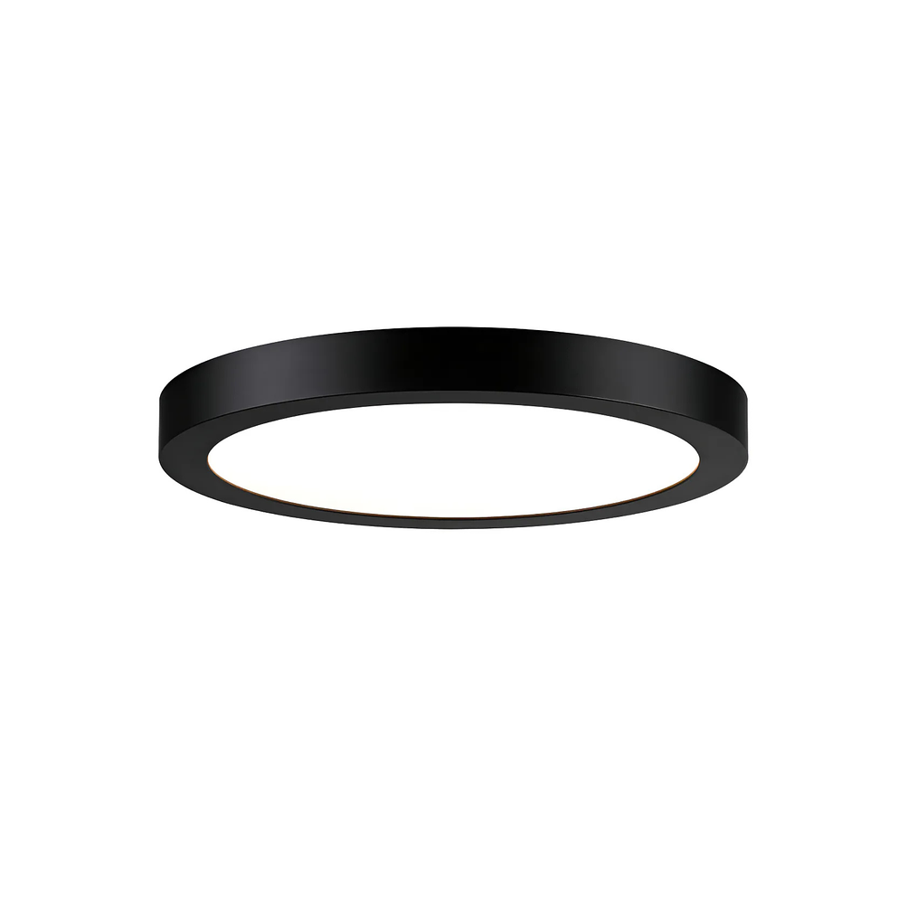 Panel Led Sobrepuesto Redondo 18W 6500K Negro 2