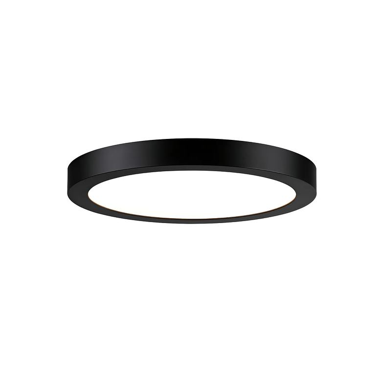 Panel Led Sobrepuesto Redondo 18W 6500K Negro 2