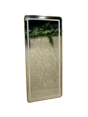 Espejo Cuerpo Entero Led Pedestal L08 Gold (Dorado) 70x180cm