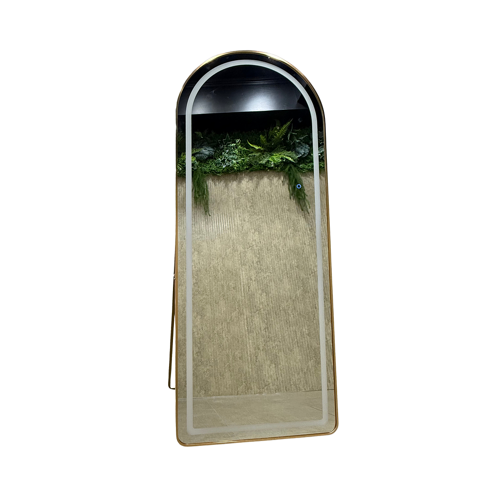 Espejo Cuerpo Entero Led Pedestal L06 Gold (Dorado) 70x180cm 4