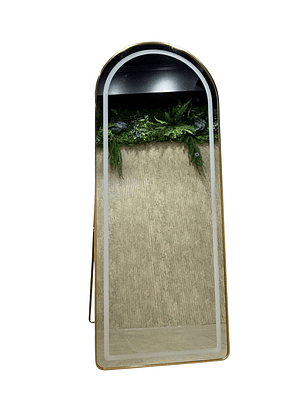 Espejo Cuerpo Entero Led Pedestal L06 Gold (Dorado) 70x180cm