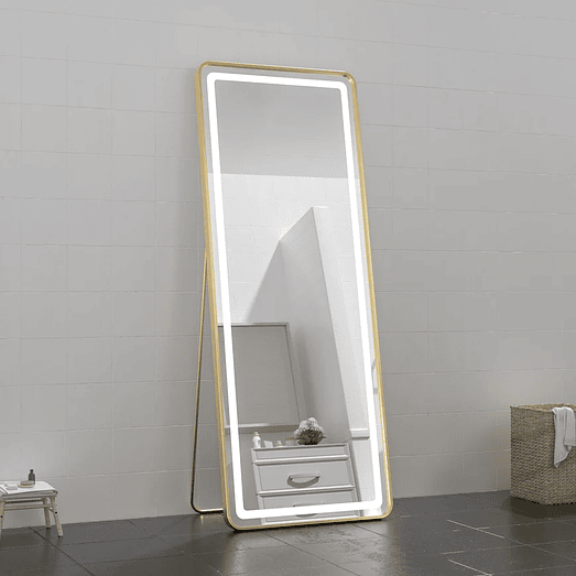 Espejo LED De Cuerpo Entero Con Pedestal L08 Gold 70×150 cm 5