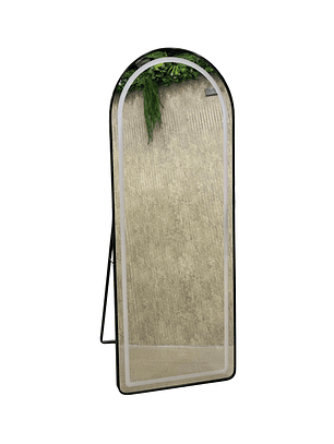 Espejo Cuerpo Entero Led Pedestal L06 Black 70x180cm