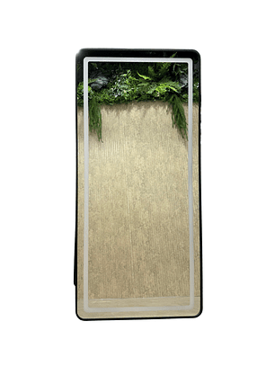 Espejo Cuerpo Entero Led Pedestal L08 Black 70x150cm