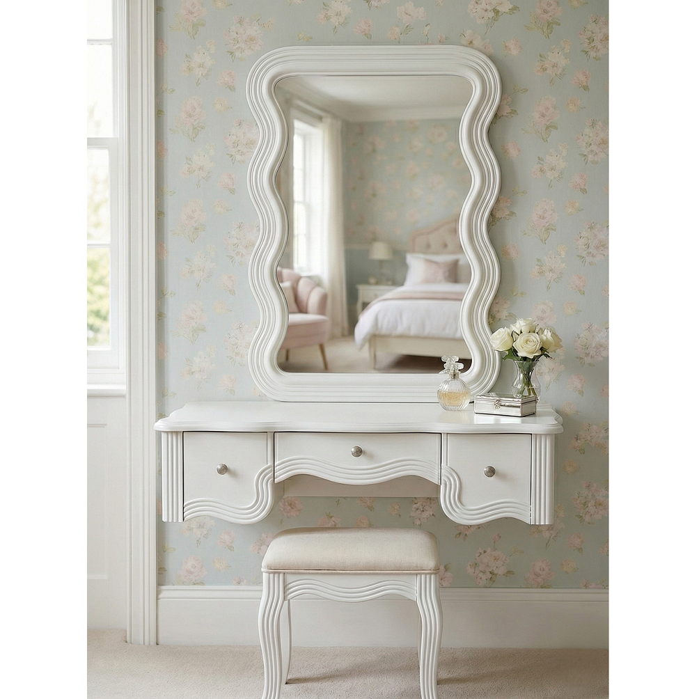 Espejo Decorativo Blanco 50x90cm 3