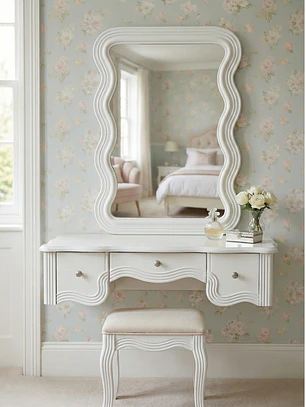 Espejo Decorativo Blanco 50x90 cm Vertical Horizontal