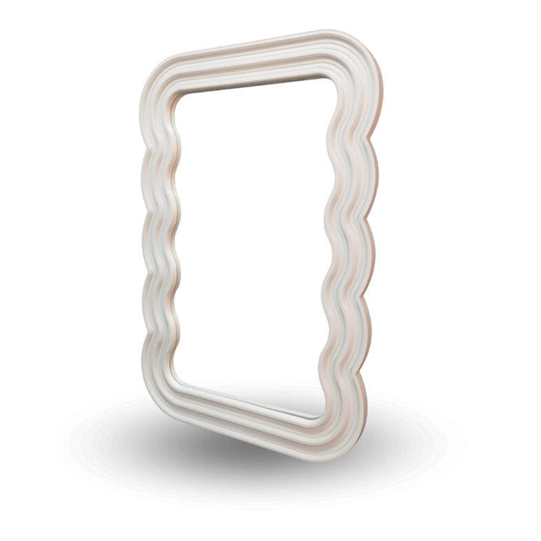 Espejo Decorativo Blanco 50x90cm 2