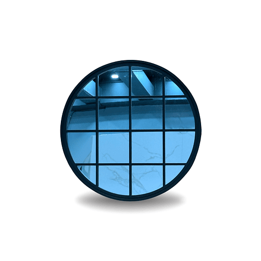 Espejo Decorativo Rejilla Negro 50cm 1