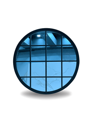 Espejo Decorativo Rejilla Negro 50cm