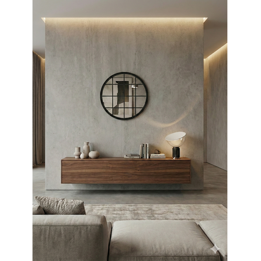 Espejo Decorativo Rejilla Negro 50 cm 2