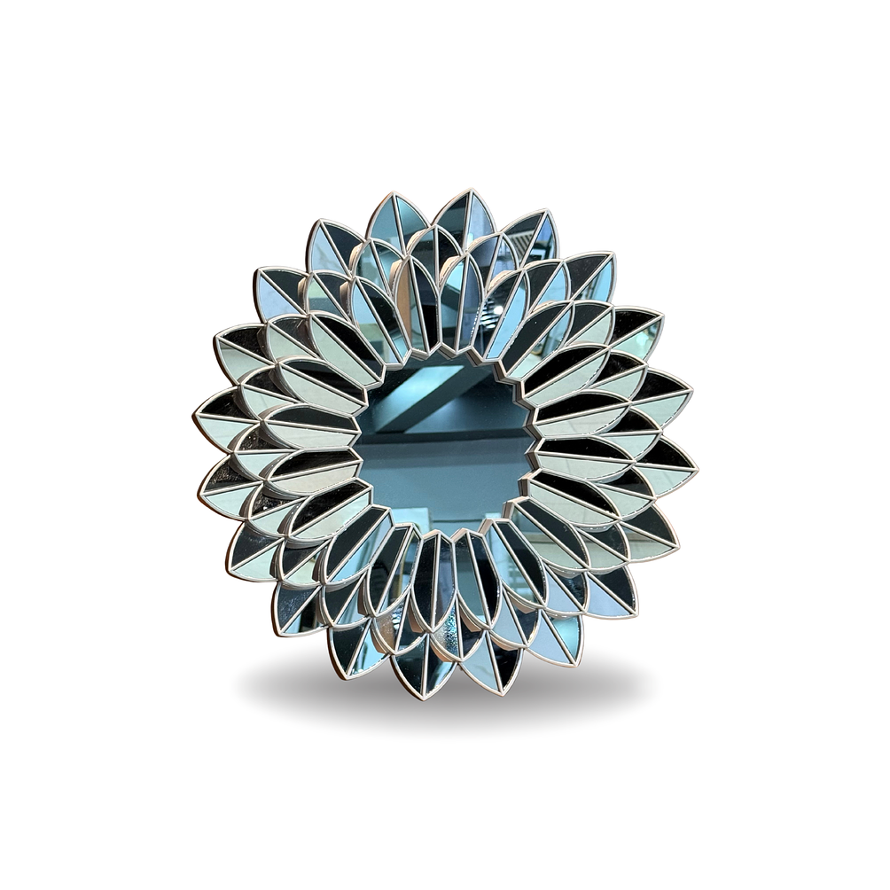 Espejo Decorativo Girasol Gris 50 cm 1