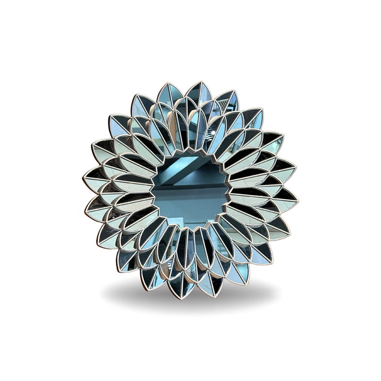 Espejo Decorativo Girasol Gris 50cm 1