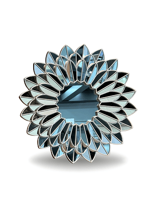 Espejo Decorativo Girasol Gris 50cm
