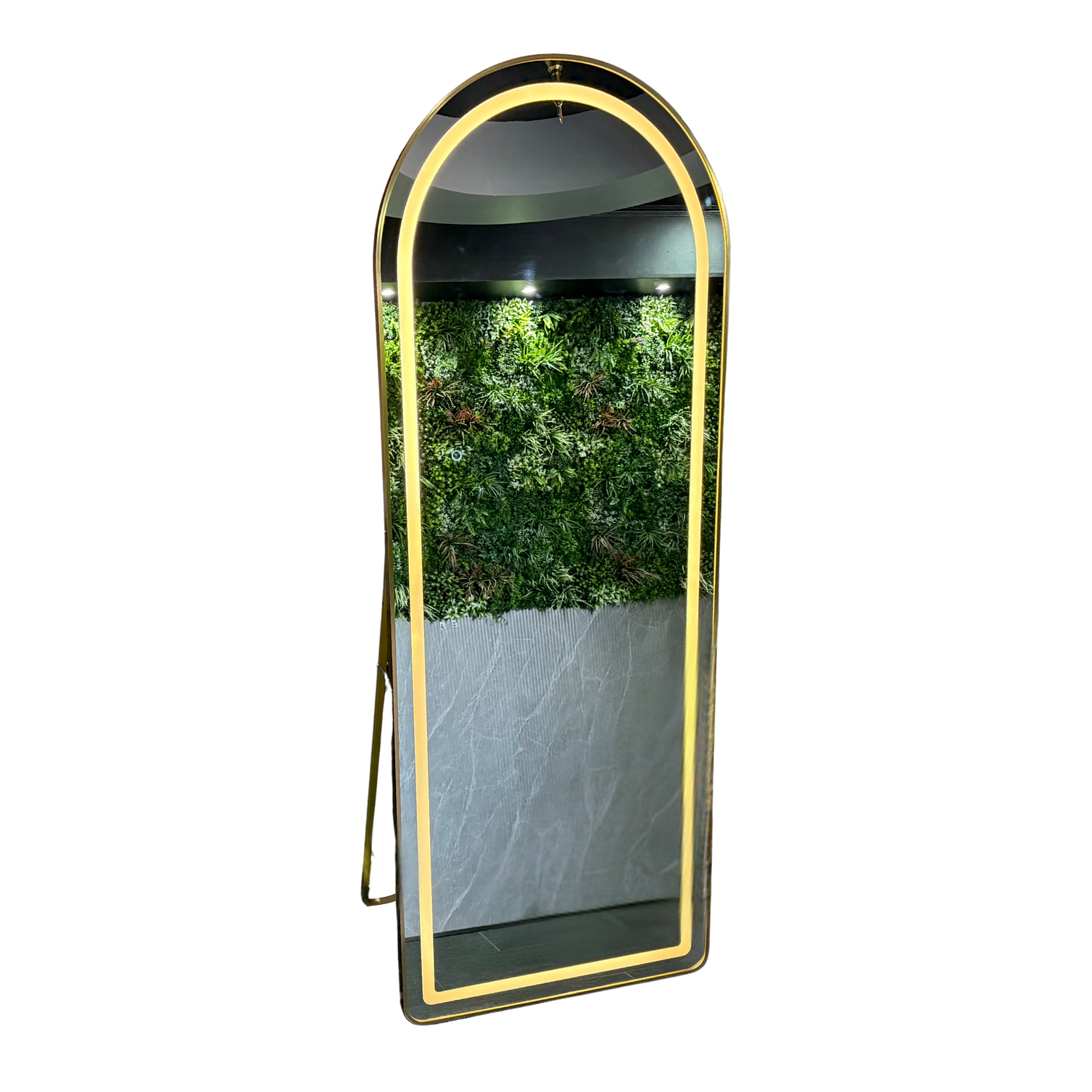 Espejo Cuerpo Entero Led Pedestal L06 Gold (Dorado) 70x180cm 3