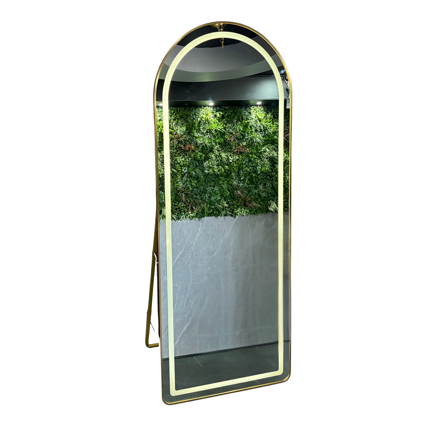 Espejo Cuerpo Entero Led Pedestal L06 Gold (Dorado) 70x180cm 2
