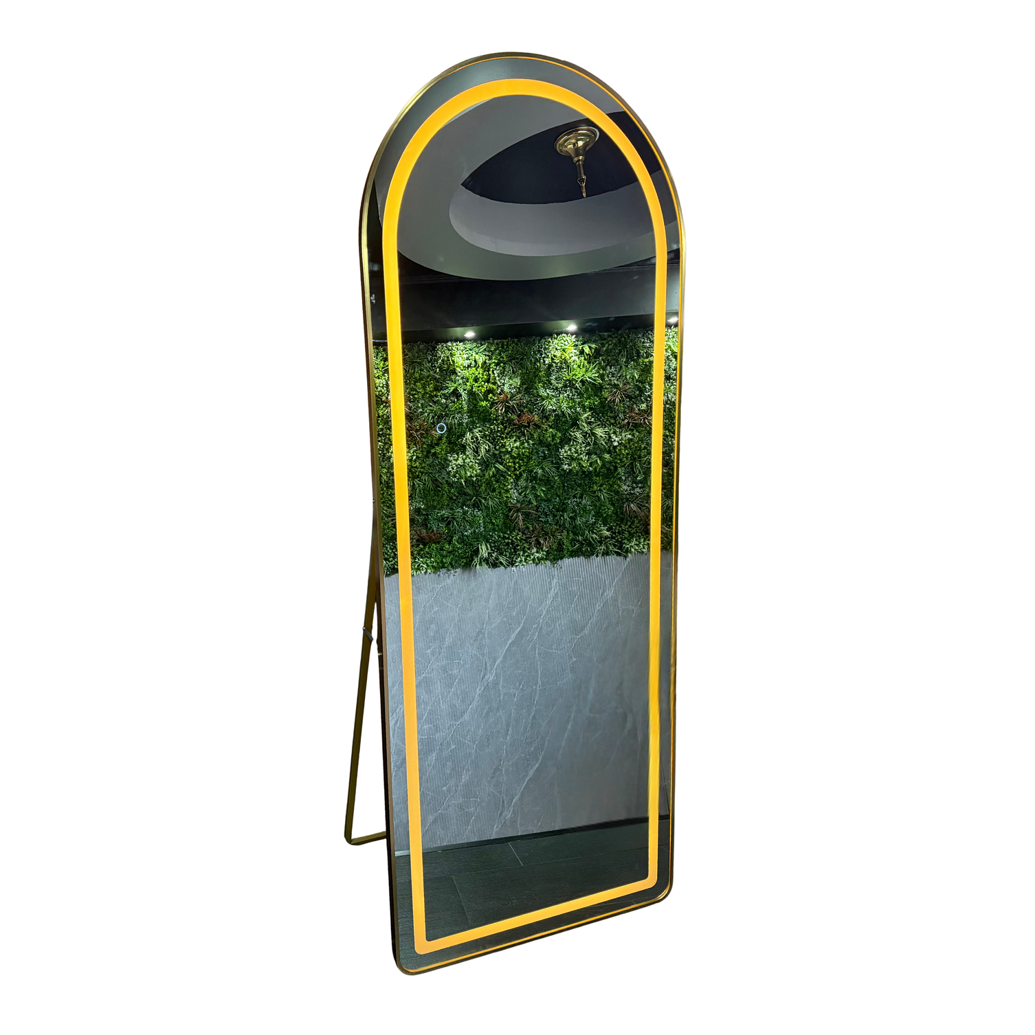 Espejo Cuerpo Entero Led Pedestal L06 Gold (Dorado) 70x180cm 1