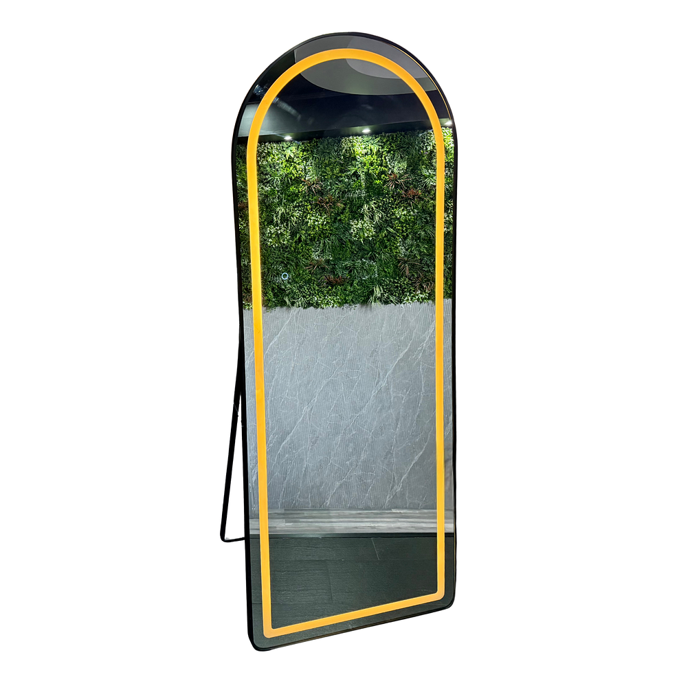 Espejo Cuerpo Entero Led Pedestal L06 Black 70x180 cm 1