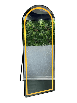 Espejo Cuerpo Entero Led Pedestal L06 Black 70x180cm