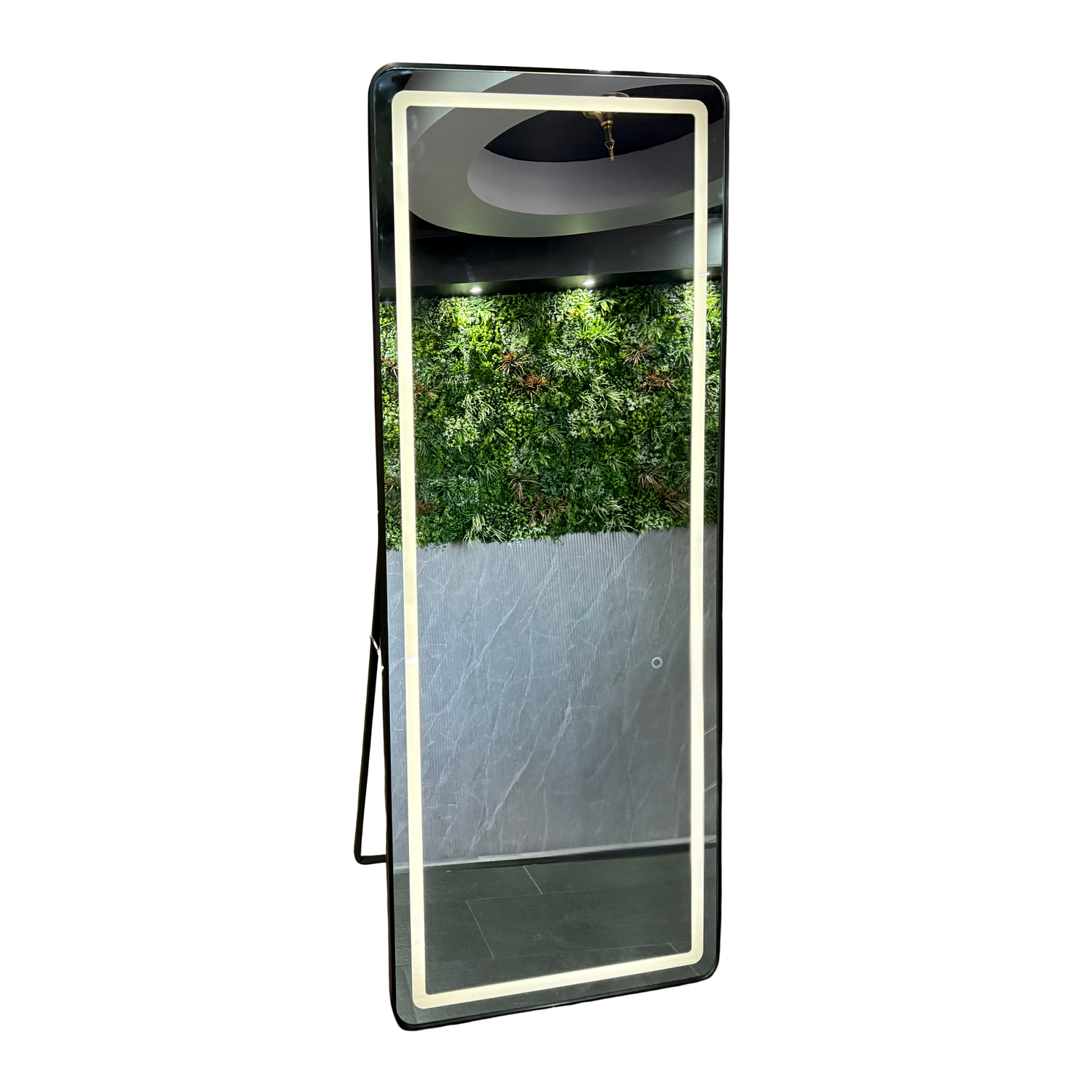 Espejo LED De Cuerpo Entero Con Pedestal L08 Black 70×180 cm 2