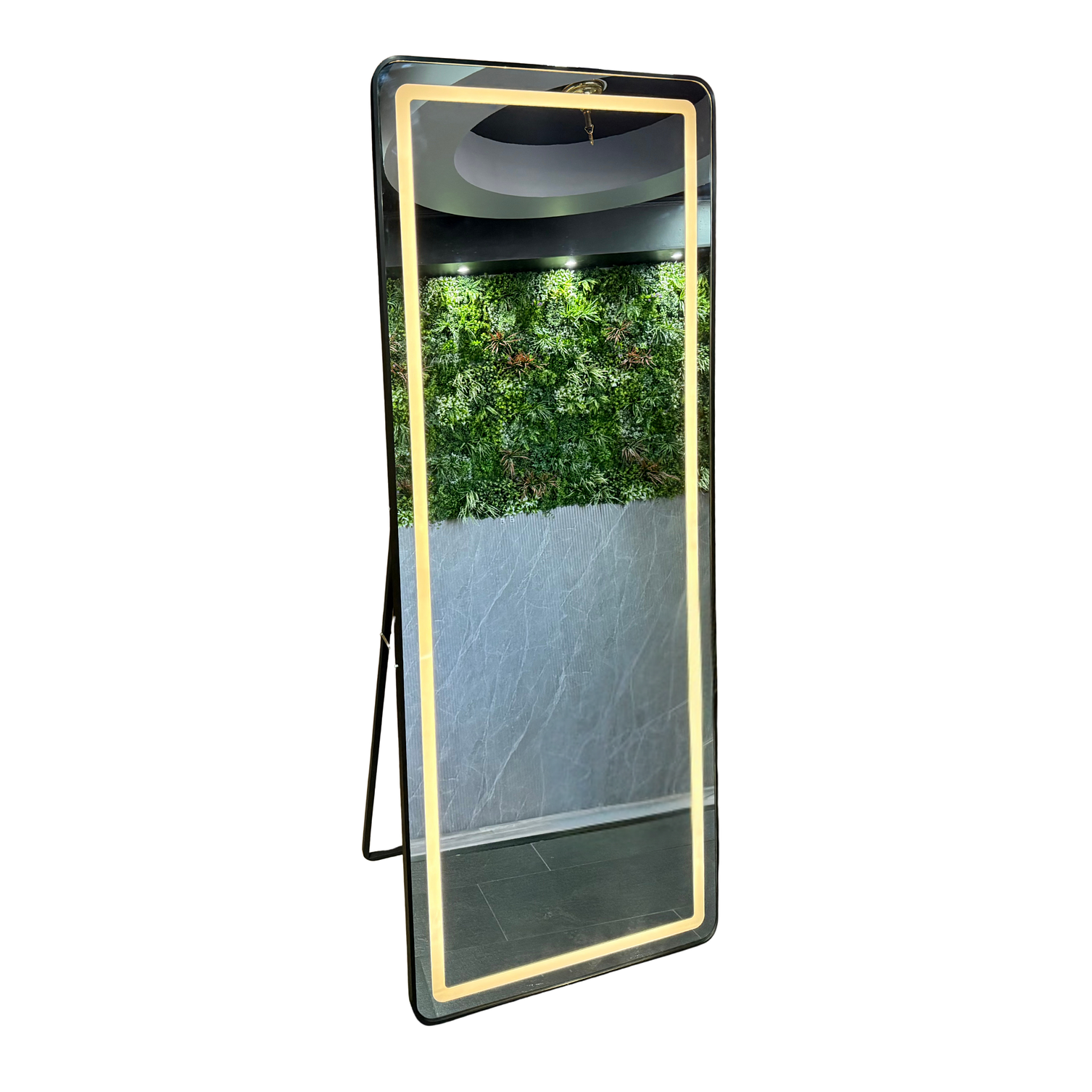 Espejo LED De Cuerpo Entero Con Pedestal L08 Black 70×180 cm 3