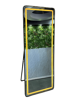 Espejo Cuerpo Entero Led Pedestal L08 Black 70x150cm