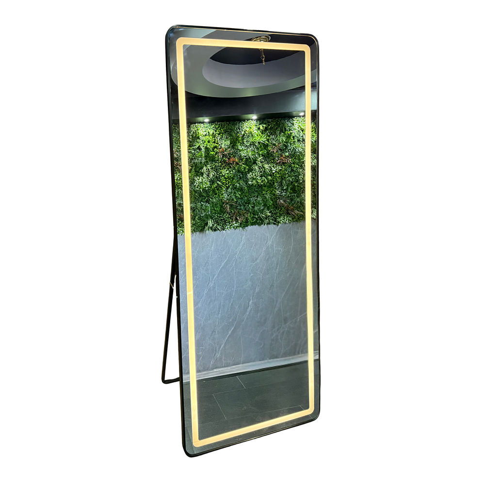 Espejo LED De Cuerpo Entero Con Pedestal L08 Black 70×150 cm 3