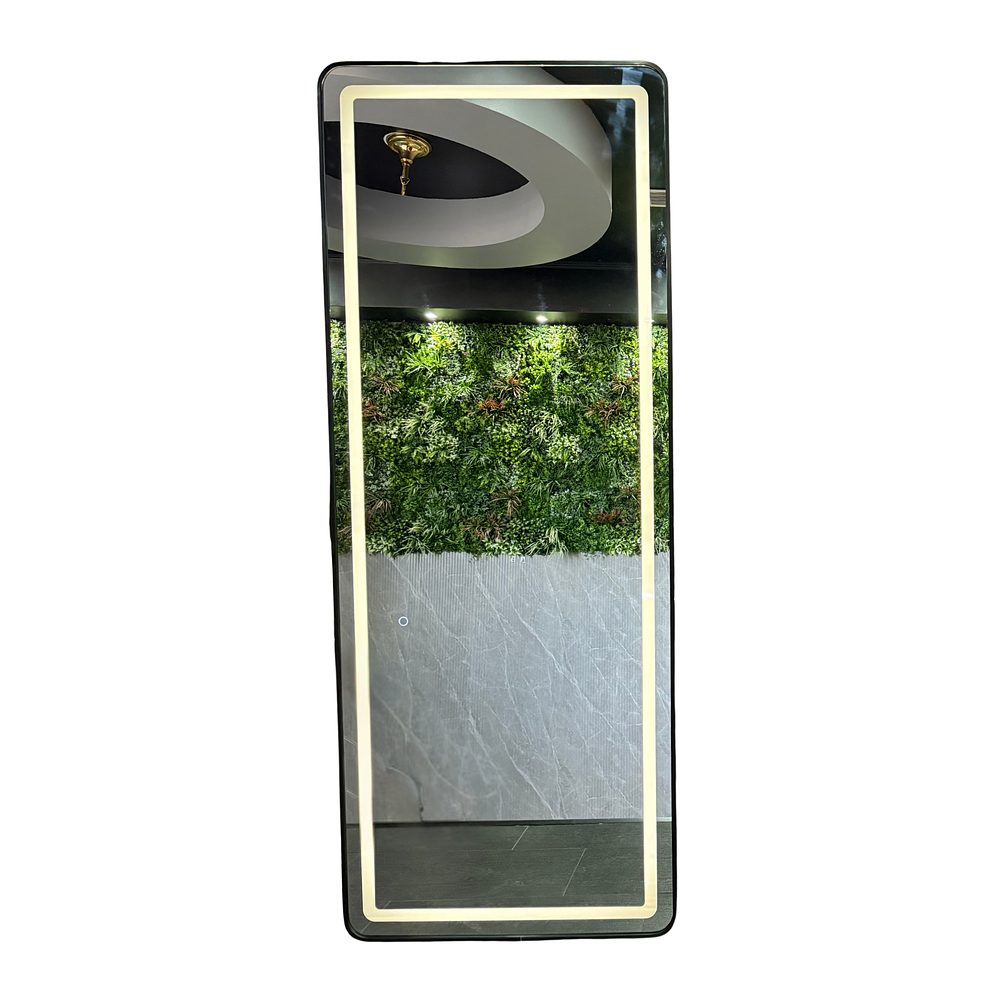 Espejo LED de Cuerpo Entero de Muro L08 Black 70×150 cm 2