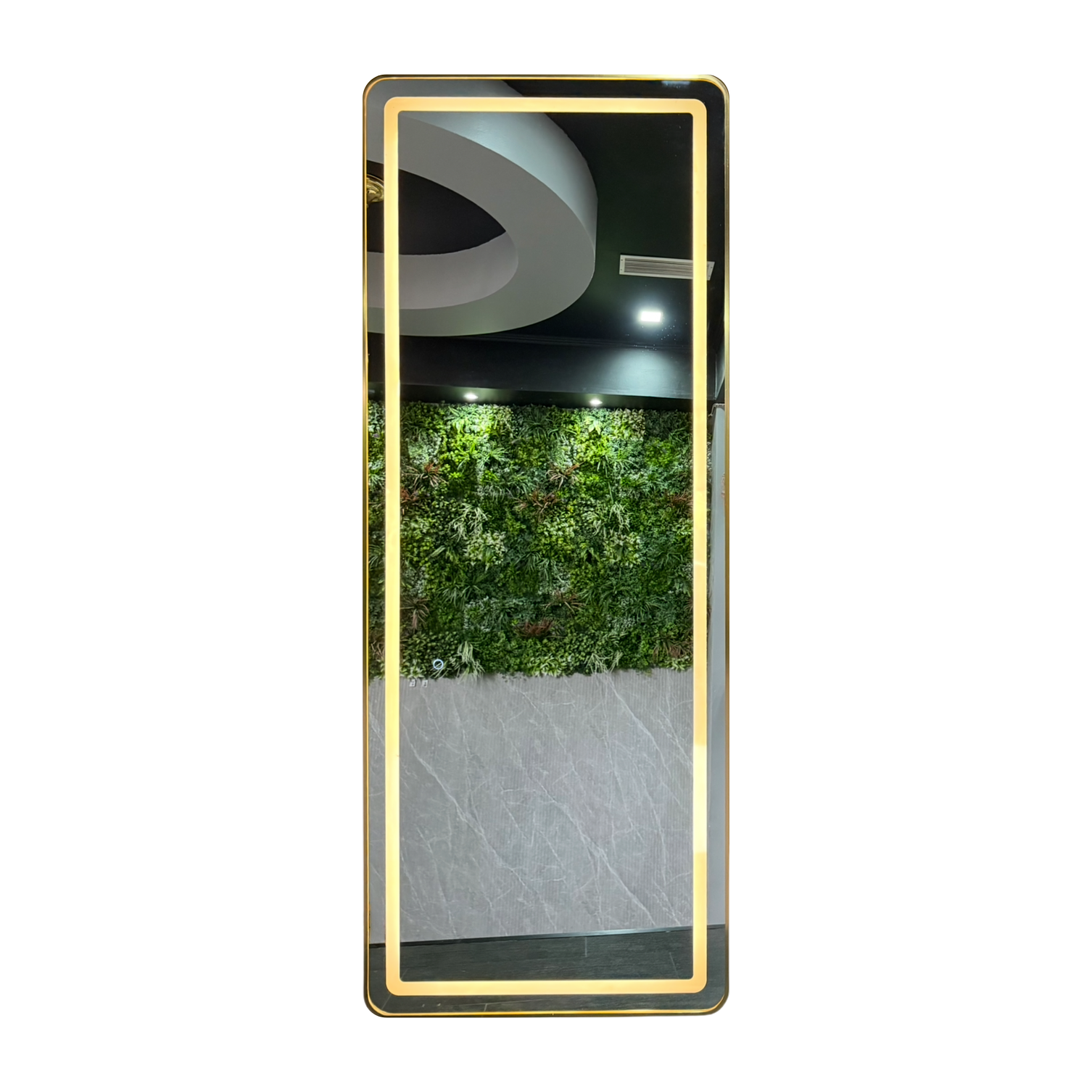 Espejo LED de Cuerpo Entero de Muro L08 Gold 70×150 cm 3