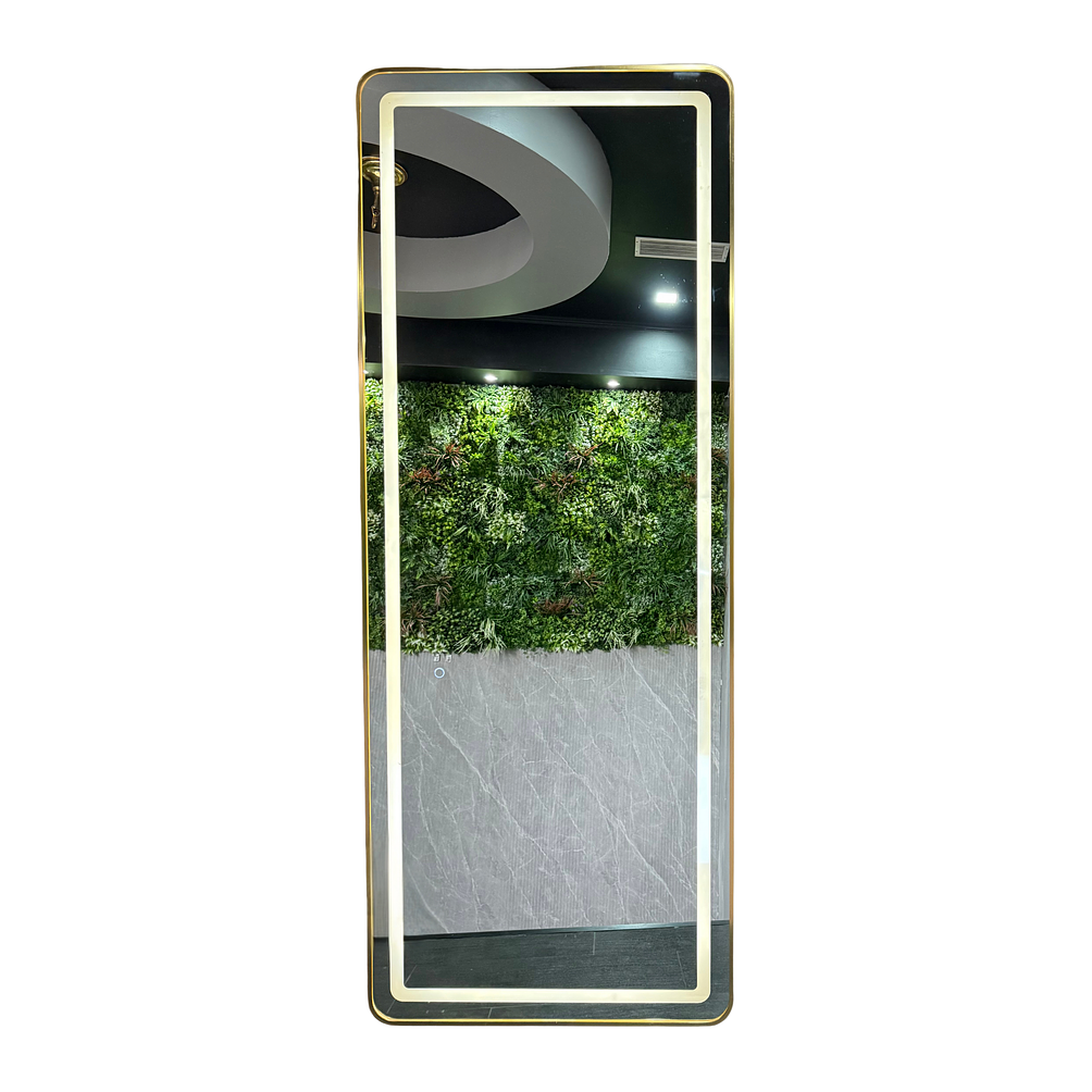 Espejo LED de Cuerpo Entero de Muro L08 Gold 70×150 cm 2