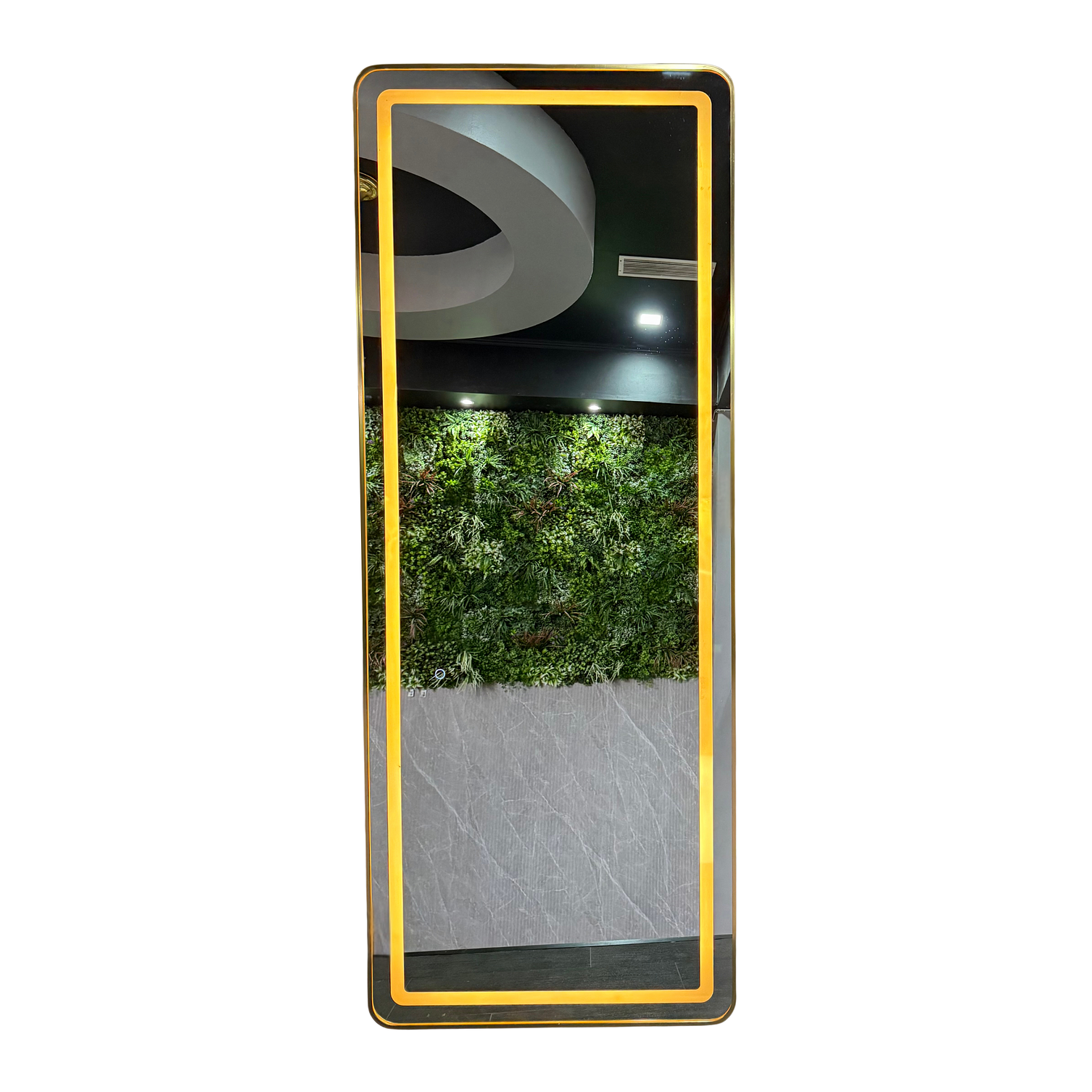Espejo LED de Cuerpo Entero de Muro L08 Gold 70×150 cm 1