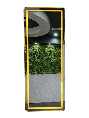 Espejo LED de Cuerpo Entero de Muro L08 Gold 70×150 cm