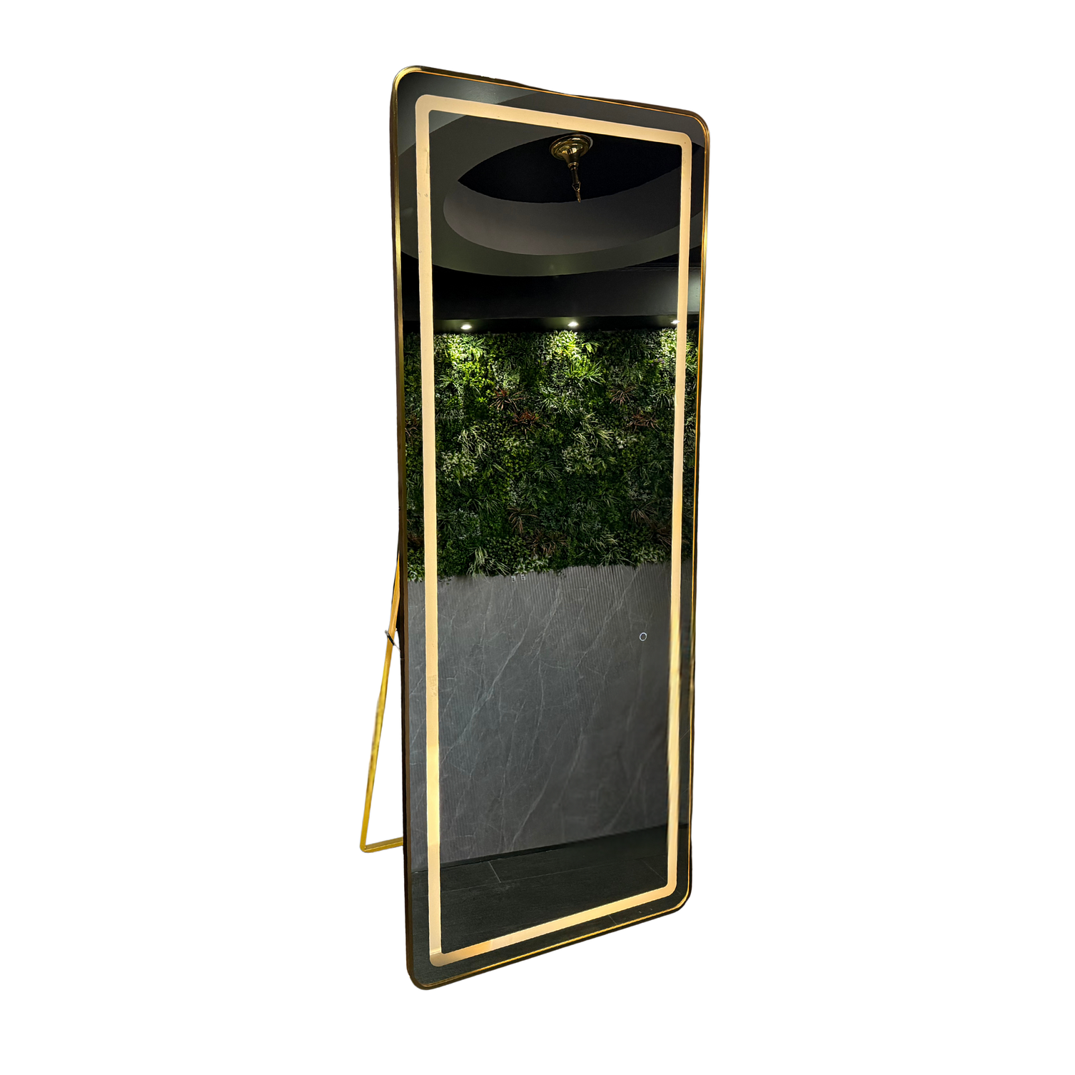 Espejo LED De Cuerpo Entero Con Pedestal L08 Gold 70×150 cm 3