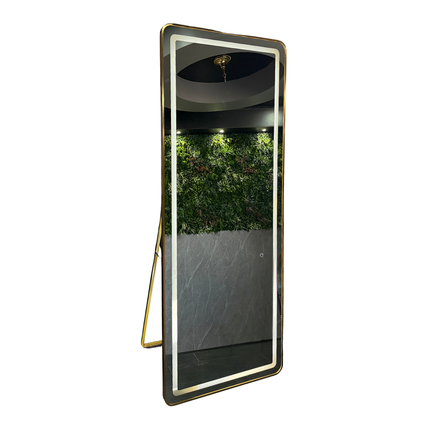 Espejo LED De Cuerpo Entero Con Pedestal L08 Gold 70×150 cm 2