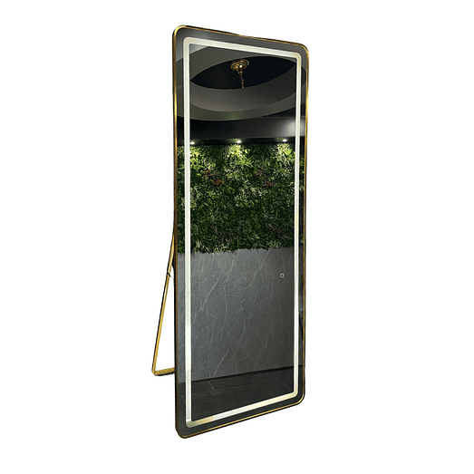 Espejo LED De Cuerpo Entero Con Pedestal L08 Gold 70×150 cm 2