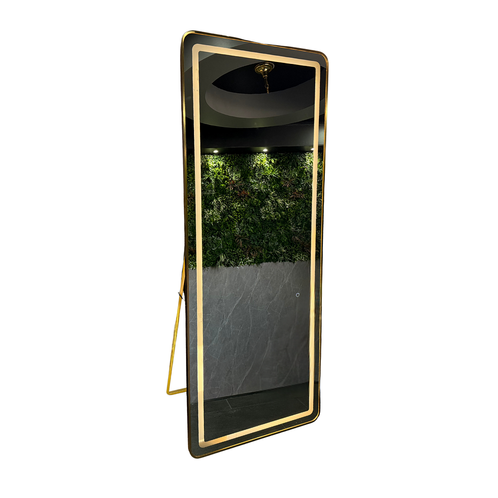 Espejo LED De Cuerpo Entero Con Pedestal L08 Gold 70x180cm 3