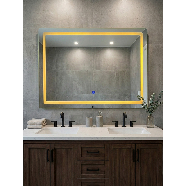 Espejo Led Rectangular L16 Sin Marco 100x75cm 4