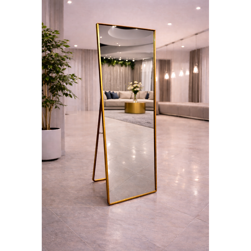 Espejo Cuerpo Entero Pedestal L09 Gold (Dorado) 70x150cm 4
