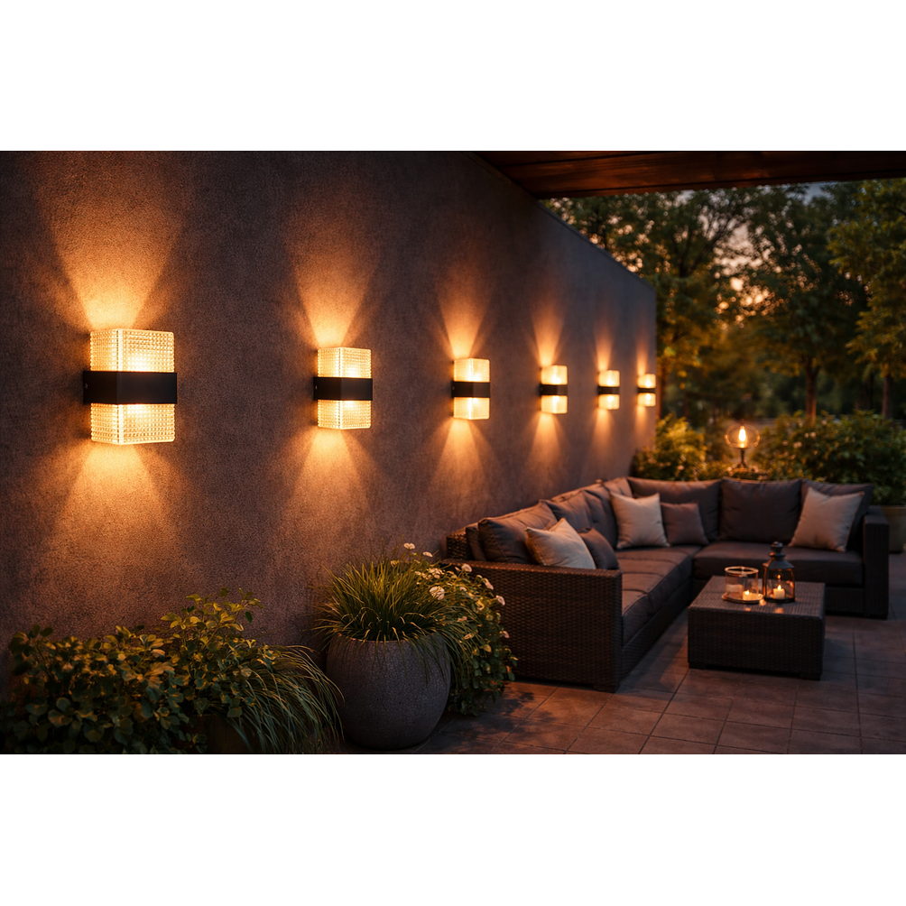 Aplique De Pared Cuadrado 9W 2700K 3