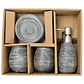 Set Accesorios De Baño 4 Piezas Cerámica Gris 380ML - Miniatura 3