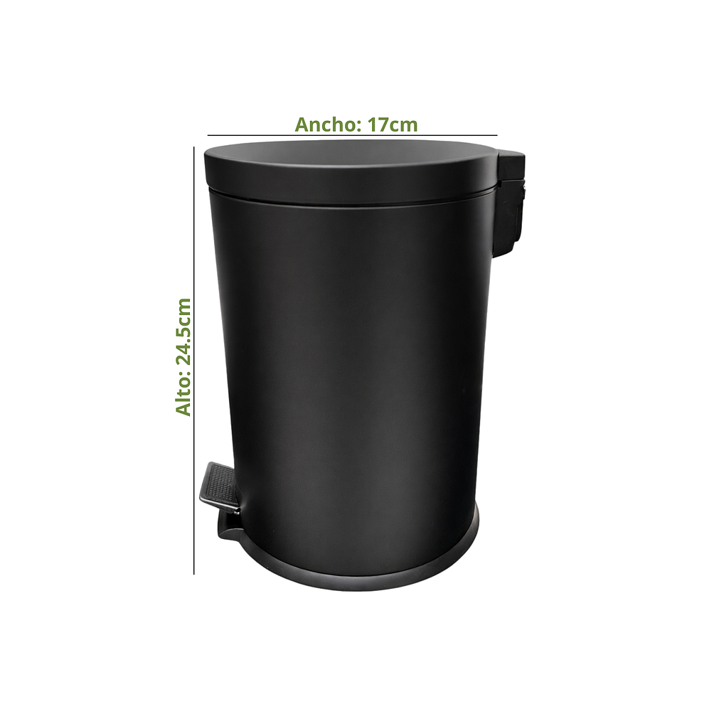 Basurero Con Pedal Y Cierre Suave 3L 9