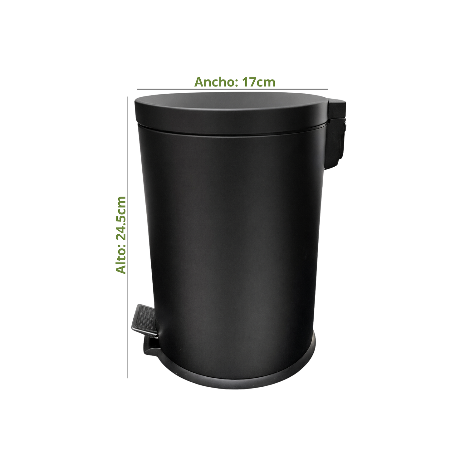 Basurero Con Pedal Y Cierre Suave 3L 9