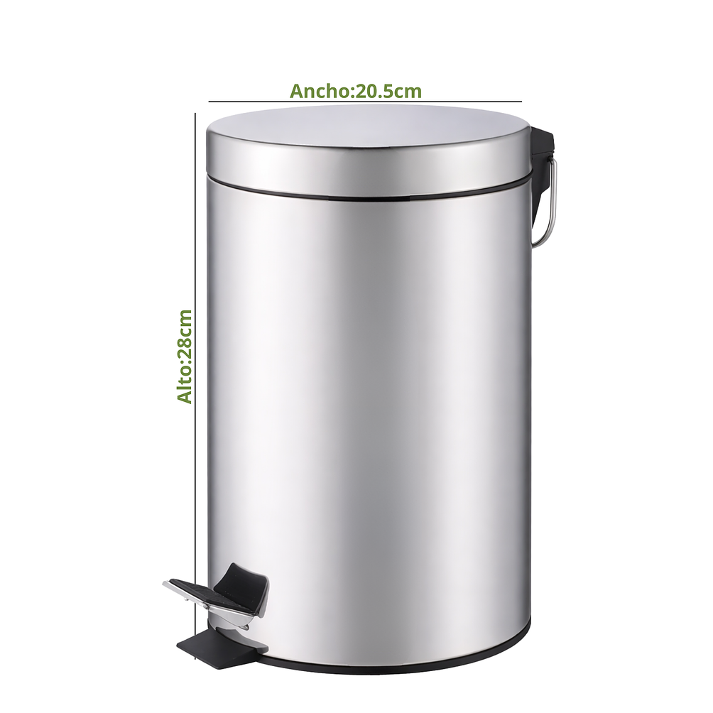 Basurero Con Pedal Y Cierre Suave 5L 2