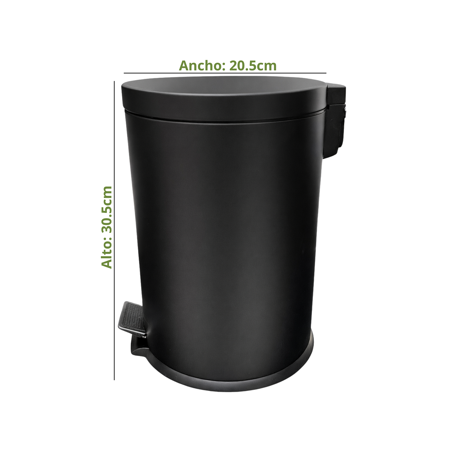 Basurero Con Pedal Y Cierre Suave 7L 9