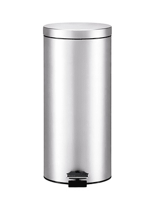 Basurero Con Pedal Y Cierre Suave Acero Inoxidable 30L