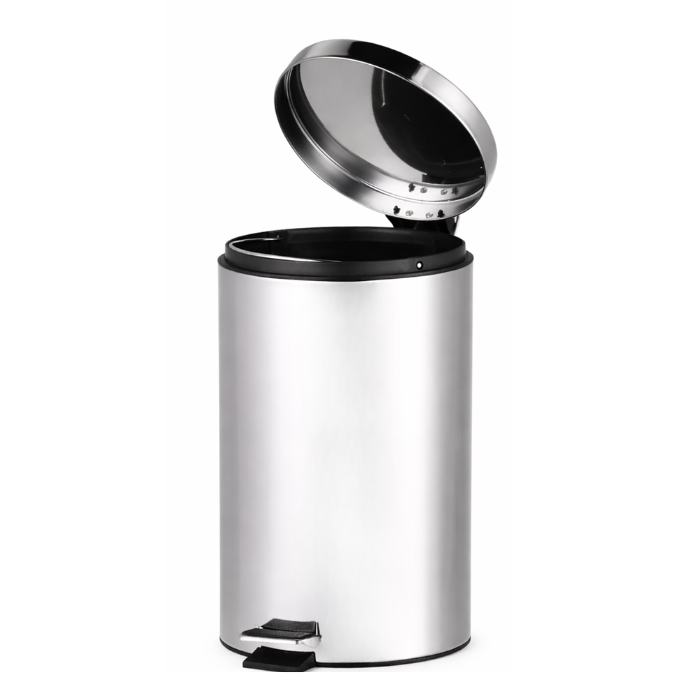 Basurero Con Pedal Y Cierre Suave Acero Inoxidable 30L 5