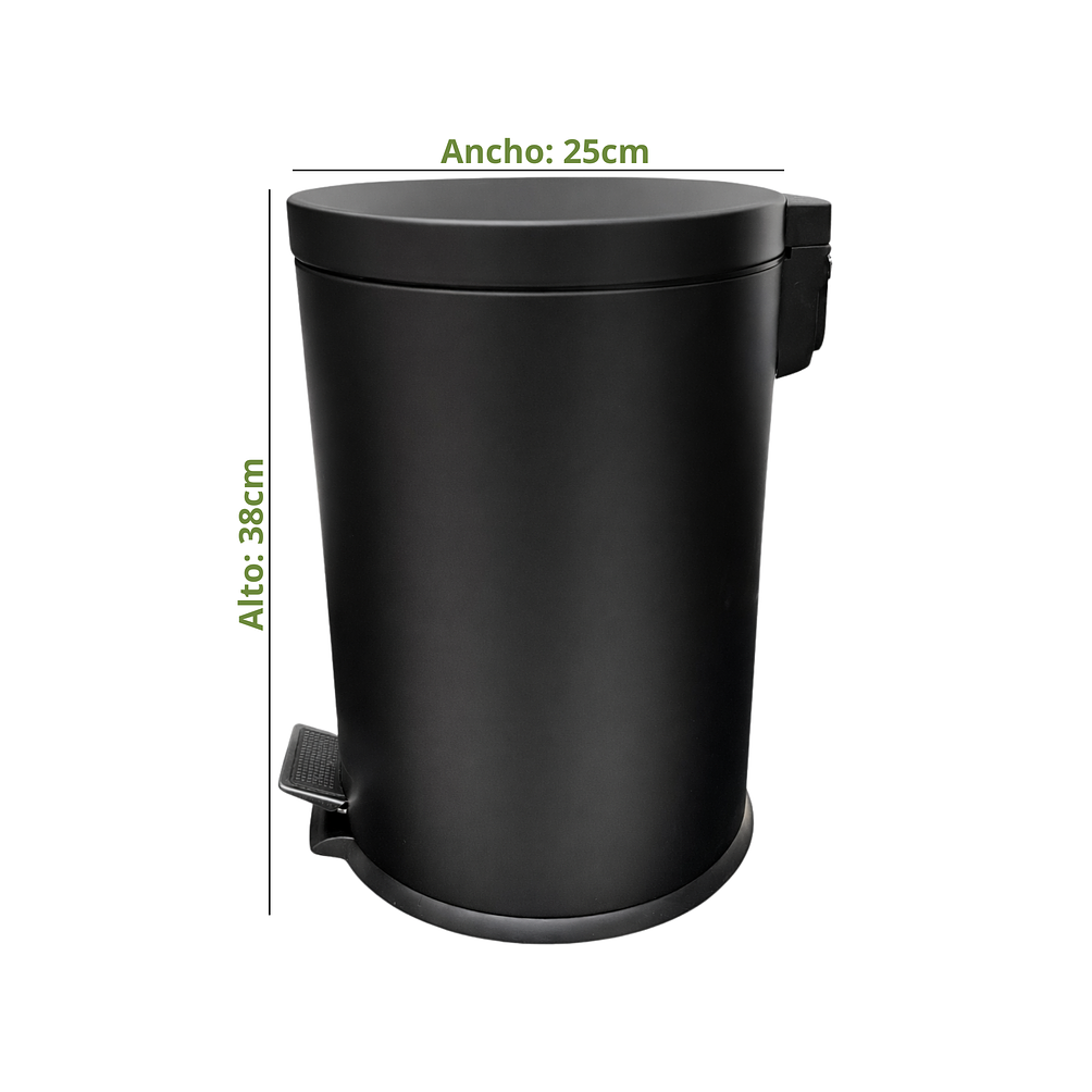 Basurero Con Pedal Y Cierre Suave 12L 9